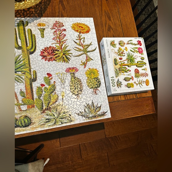 🧩 EUC New York Puzzle Company 1000 pc Jigsaw Puzzle- ‘Cacti - Cactus’ - Picture 5 of 7